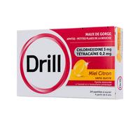 DRILL Miel Citron Sans Sucre Pastille(S) 36 pc(s)