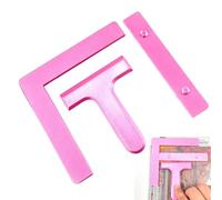 Drill Painting Ruler Guide Tool - Hole Positioning Template | Adjustable Measuring Locator with Scale Markings, Accurate Alignment Aid for Shelves Frames Cabinet Installation
