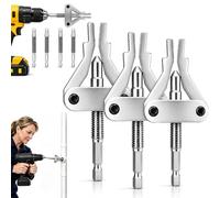 Drill-Powered Broken Pipe Thread Extractor - Universal 1/2" 3/4" & 1"，3pcs