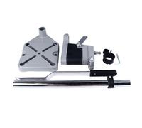 Drill Press Stand | Aluminum Alloy Drill Guide for Electric Drills | Adjustable Height & Angle for Woodworking/Assembly/DIY Projects | Universal Bracket with 8 Accessories