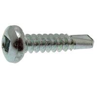 Drill pro acton - Vis autoperceuse tete cylindrique carree-acier zingue blanc - Ø mm.4,2 - Long. mm.19 - Cond..500 -