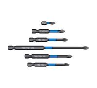 Drill Screwdriver Bit Set - 6-Piece Magnetic Steel, Phillips Drill Bits