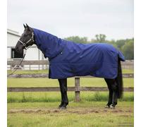 Drillkyn Couverture pour cheval vert foncé et noir en polyester 75 cm avec protection imperméable contre les intempéries, coupe réglable pour écurie, pâturage, paddock et promenade par temps froid