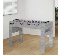 Drillkyn Table de baby-foot blanche en bois x 60,5 x avec poignées antidérapantes et protection d'angle en TPE, avec barres de jeu, tableaux de points et ballon de football pour salle de jeux, loisirs