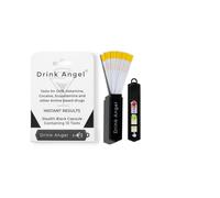 Drink Angel Lot de 10 kits de test de drogues discrets en déplacement pour kétamine et GHB | Tests de drogues testés cliniquement | Tests anti-pointes | Prévention des pics de boisson (noir furtif)