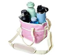Drink Bag Water, 4 Compartment Bottle Holder Tote Carrier, Adjustable Shoulder Strap Drink Storage Bag, Outdoor Hiking Camping Travel Picnic Gym Beach Organizer for Multiple Bottles Carry Use Use