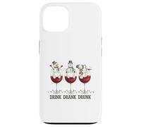 Drink Drank Drunk Christmas Bonhomme de Neige Party Coque pour iPhone 13