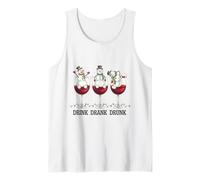 Drink Drank Drunk Christmas Bonhomme de Neige Party Débardeur