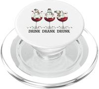 Drink Drank Drunk Christmas Bonhomme de Neige Party PopSockets PopGrip pour MagSafe