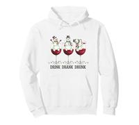 Drink Drank Drunk Christmas Bonhomme de Neige Party Sweat à Capuche