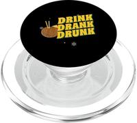 Drink Drank Drunk (Déclaration Amusante sur Une soirée Autour d'un Verre) PopSockets PopGrip pour MagSafe