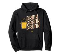 Drink Drank Drunk (Funny Party Statement) (Graphique) Sweat à Capuche
