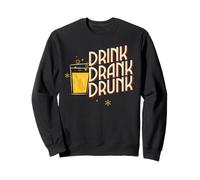 Drink Drank Drunk (Funny Party Statement) (Graphique) Sweatshirt