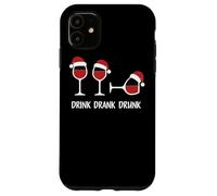 Drink Drank Drunk - T-Shirt Vin Chaud Noël Humoristique Coque pour iPhone 11