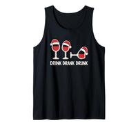 Drink Drank Drunk - T-Shirt Vin Chaud Noël Humoristique Débardeur