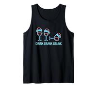 Drink Drank Drunk - T-Shirt Vin Chaud Noël Humoristique Débardeur