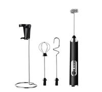 Drink Frother Whisks - 3 Speed Handheld Electric Mixers, Coffee Stand Sets