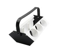 Drink Holder Handle, Portable Beverage Carrier Tray, 6 Slot Drink Organizer, Ice Compartment Cooler Holder, for Travel Camping Fishing Hiking Backpacking Sports Outings Garden Beverage Transport Use