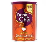 Drink Me Chai Dirty Chai Latte 200g | Ajoutez simplement de l'eau et de la poudre | faite avec du Café 100% Arabica de Colombie et Notre recette secrète de thé Chai (1 pot)