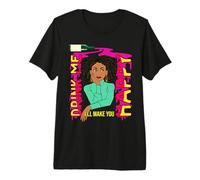 Drink Me I'll Make You Happy Wine Lovers Funny Drinking Fun T-Shirt Haut de Gamme
