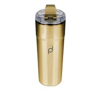 Drink Pod Gamme Metallic Thermos à café 450 ml, or, tasse de voyage isotherme à double paroi en acier inoxydable