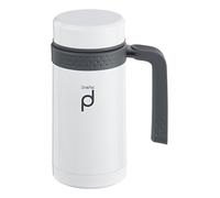 Drink Pod HBG450W Mug isotherme, Acier Inoxydable, Blanc, 18,5 x 11 x 11 cm