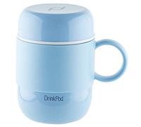 Drink Pod mug isotherme avec manche, 280 ml, acier inoxydable à double paroi sans BPA, rose, 6 heures chaud ou froid