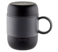 Drink Pod mug isotherme avec manche en acier inoxydable à double paroi sans BPA - 0.28L, noir, 6 heures chaud ou froid