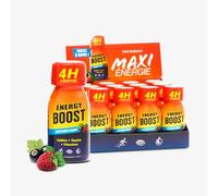 DRINK&SHOT - Energy Boost - Shot de 50ml (pack de 12) - Goût Fruits Rouges - Sans Sucres