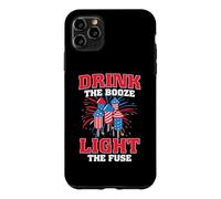 Drink The Booze Light The Fuse American Flag 4th of July Coque pour iPhone 11 Pro Max