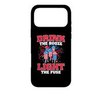 Drink The Booze Light The Fuse American Flag 4th of July Coque pour iPhone 17 Pro Max