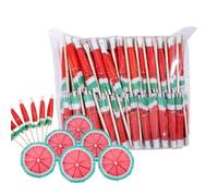 Drink Umbrellas 100-piece Hawaiian Theme Colorful Drink D Party Decorations