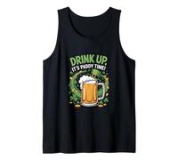 Drink Up It's Paddy Time Funny St. Patrick's Day Débardeur