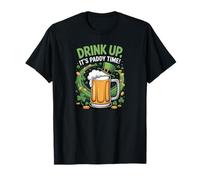 Drink Up It's Paddy Time Funny St. Patrick's Day T-Shirt