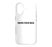 Drink Your Milk Sign I Love Milk I Like It Raw Funny Milk Coque pour iPhone 17