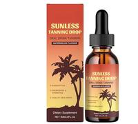 Drinkable Sunless Tanning Drops to Drink, Sunless Drinkable Tanning Drops, Moisturizing Bronzing Tanner for Face and Body, Enhance Your Natural Skin Tone, For All Skin Types (1Pcs)