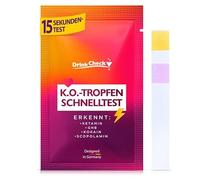 DrinkCheck K.O. - Kit de détection et de sécurité pour boissons - Protection contre la soumission chimique - 1 test