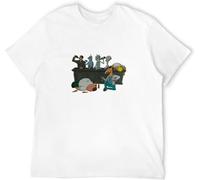 Drinking Buddies Rick Mty Hanes Tagless Tee T-Shirt Casual T Shirt Printed Tops O Neck Tee Shirt(XX-Large)