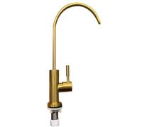 Drinking Cold Water Tap Single for Undercounter Filter 1/4,Brushed Gold
