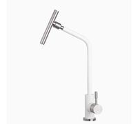 Drinking Water Filter Tap, Kitchen Sink Faucet Stainless Steel 360° Rotat,White
