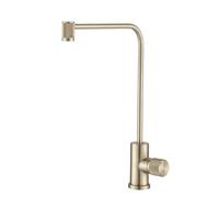 Drinking Water Tap, Kitchen Sink Faucet, All Copper 360° Rotat,Brushed Gold