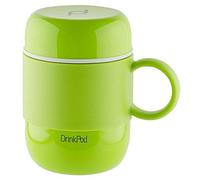 DrinkPod mug isotherme avec manche en acier inoxydable à double paroi sans BPA - 0.28L, vert, 6 heures chaud ou froid