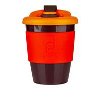 DrinkPod Tasse à café réutilisable en plastique sans BPA - Volcano, Rouge, 340 ml/12 oz RPC-340/R