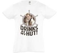 Drinks at My Hut Kids Girls Children T-Shirt(Small)