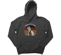 Drinks at My Hut Vintage Hoodie Black(Small)