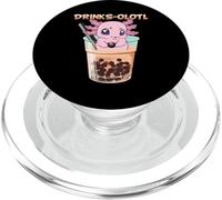 Drinks-Olotl Axolotl Swimming in Boba Milk Bubble Tea Femme PopSockets PopGrip pour MagSafe