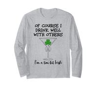 Drinks Well with Others St Patricks Tini Bit Irish Drinking Manche Longue