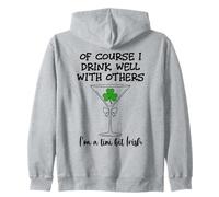 Drinks Well with Others St Patricks Tini Bit Irish Drinking Sweat à Capuche