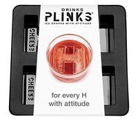 DRINKSPLINKS Bac à glaçons en silicone - Lettre H personnalisée - Moules à glaçons monogramme personnalisés pour whisky, bourbon, cocktails et cadeaux personnalisés avec initiales.