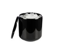 drinkstuff Seau à glace rond isotherme, noir, 4 L